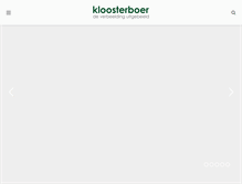 Tablet Screenshot of kloosterboer-decor.nl